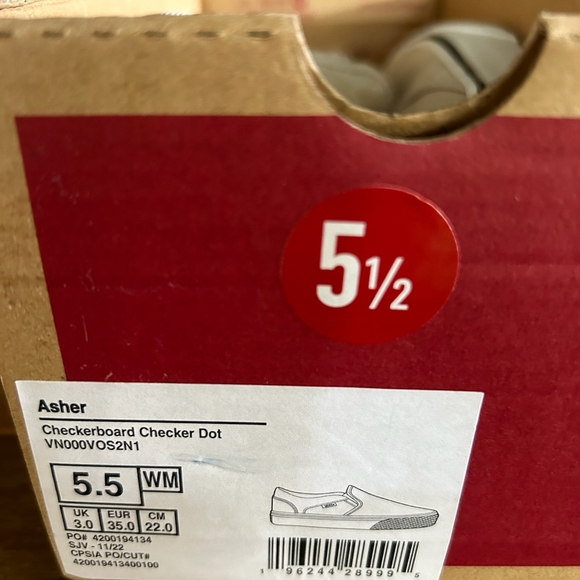 VANS WMN's Checkerboard Dot Shoes! - Picture 6 of 6